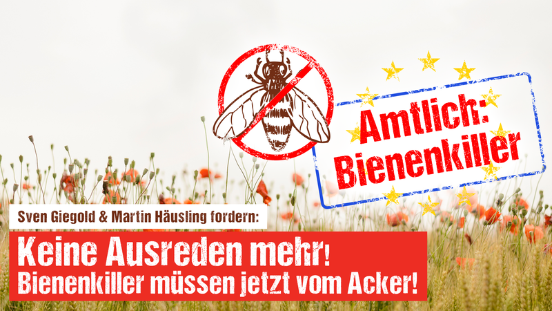 Plakat: Amtlich: Bienenkiller